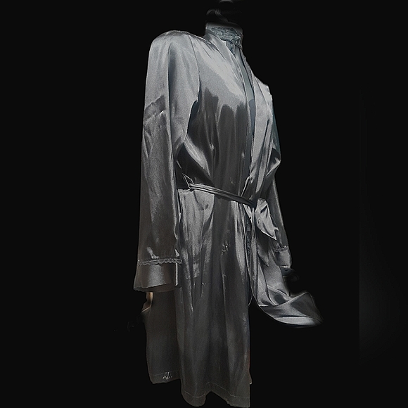 Womens Small Black Sexy Robe - Picture 1 of 4